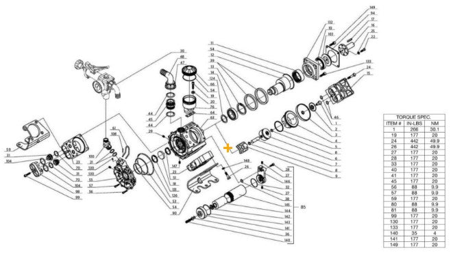CHV-0525-1ME1 (sn:0-11407820), CHV-0525-1ME1 (sn:11407821-99999999) Pump Assembly Parts by Mi-T-M