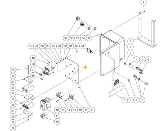 CHV-0525-1ME1 (sn:11407821-99999999) Electric Box Assembly Parts by Mi-T-M