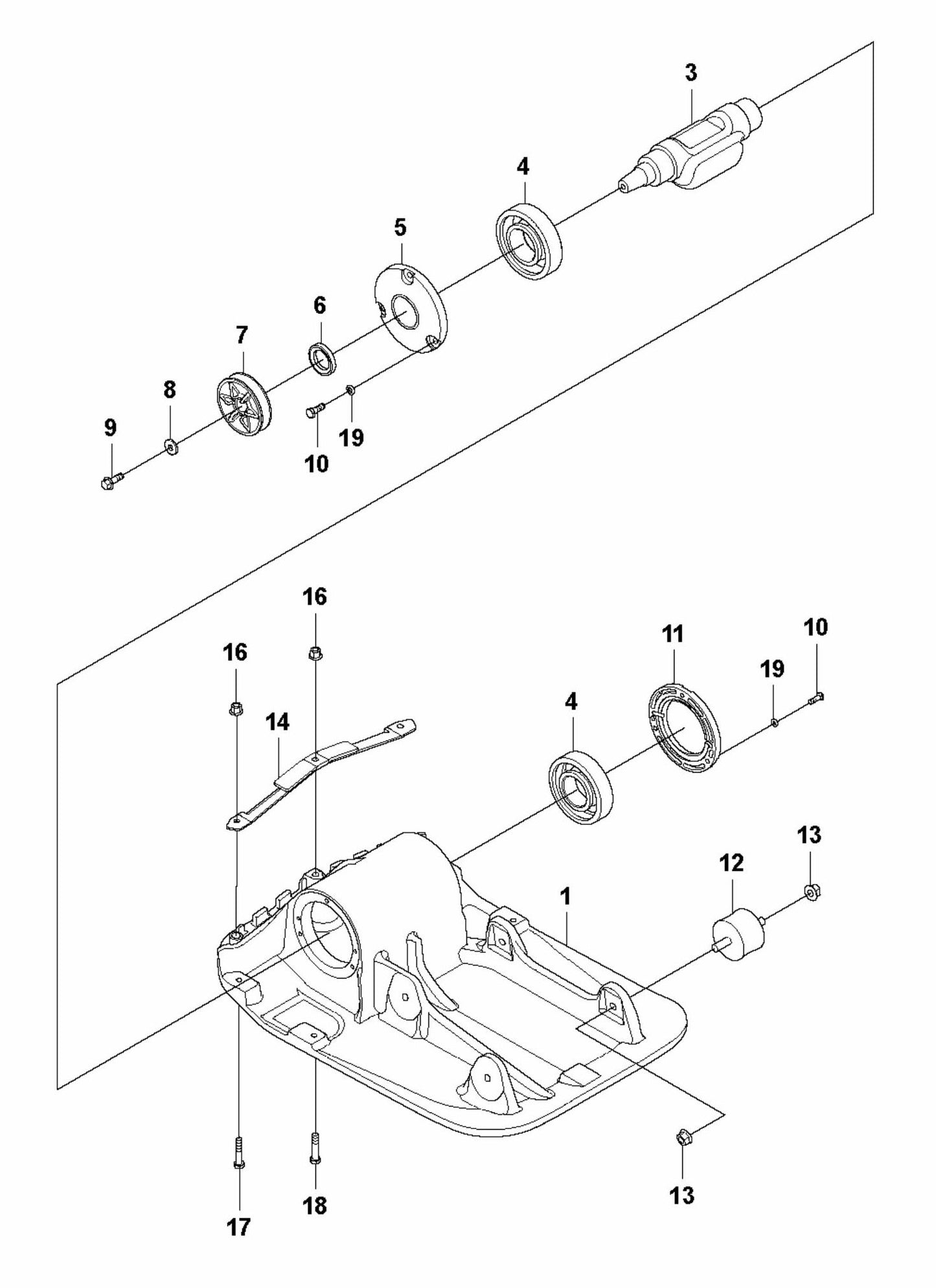 LF 80 L Ground Plate Installation Assembly Parts by Husqvarna
