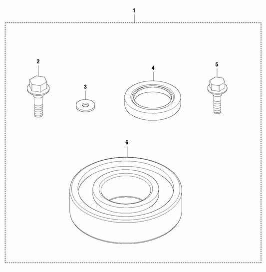 LF 80 LAT Eccentric Element Repair Kit Assembly Parts by Husqvarna