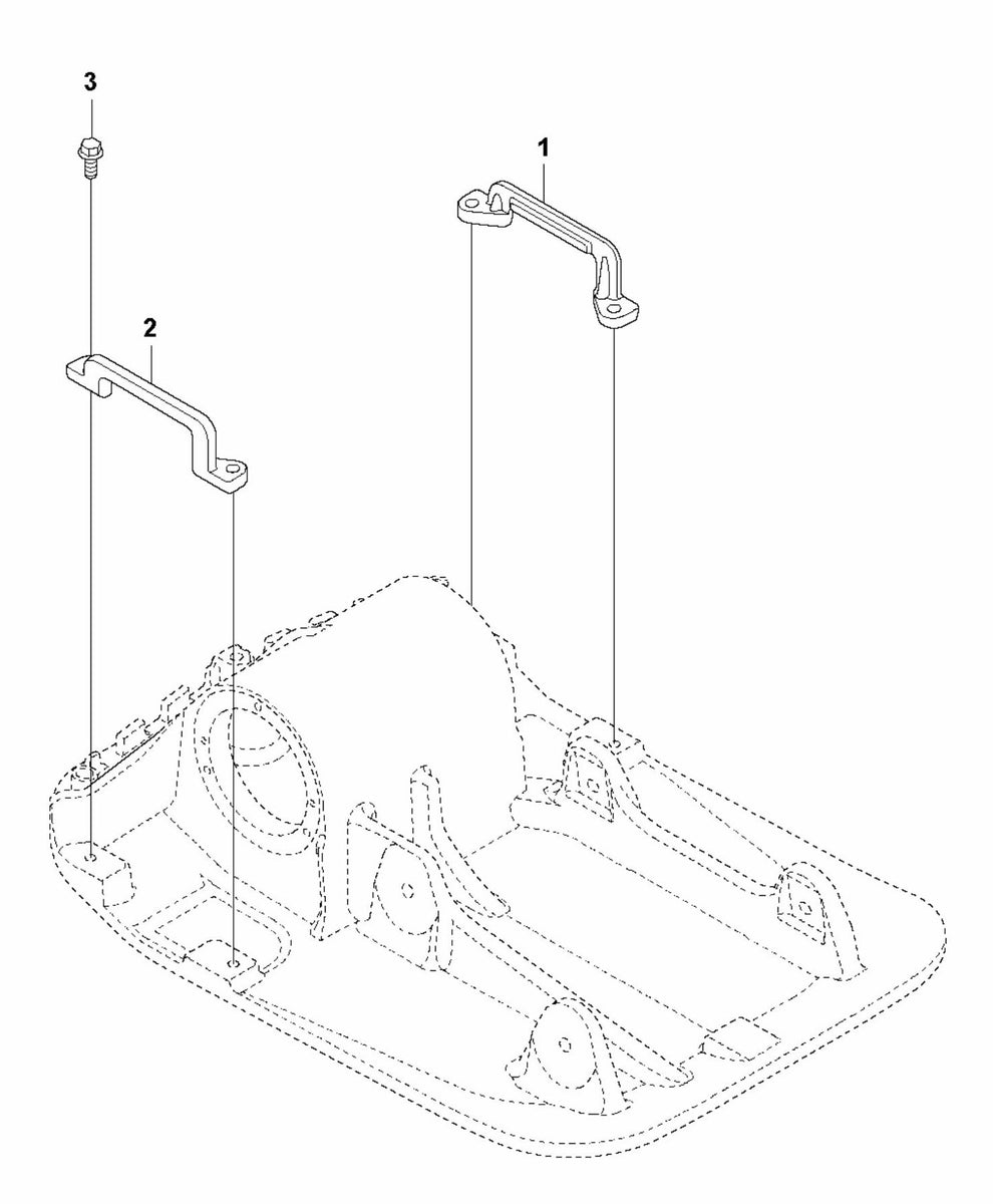 LF 80 LAT Lifting Handle Assembly Parts by Husqvarna