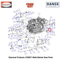 3/8"M.-1/4"F.PIPE Reducer Brass 3200079 Fits Core Cut CC6571 Walk Behind Saw By Diamond Products
