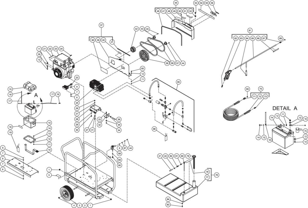 CWC-4005-1MGH (sn:10230793-99999999) Frame Assembly Parts by Mi-T-M
