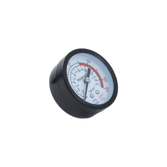 42.006.026 GAUGE, SMALL 1/4&quot; BLACK (AC206, 2010, 2020) for BE Air Compressor 42006026
