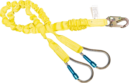 420AS-62A Dual-Leg Shock Absorbing Lanyard Yellow by FrenchCreek Production