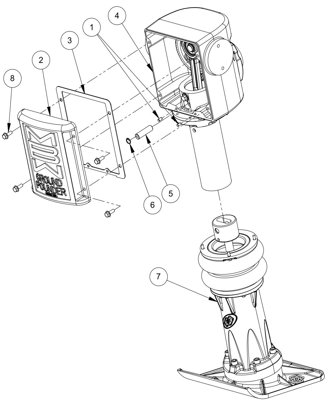 422 Gearbox and Lower Unit Assembly Parts By MBW