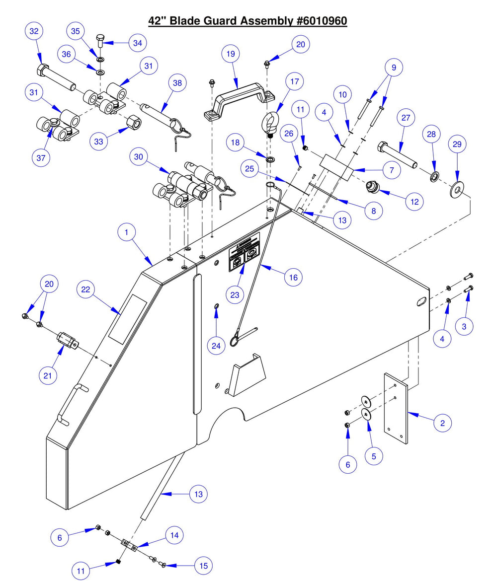 CC7574DK 42" Blade Guard Assembly