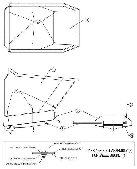 Bucket & Base Assembly Parts-  AR16 & AR21 By Allen Engineering