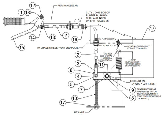 Travel Speed Control Assembly Parts-  AR16 & AR21 By Allen Engineering