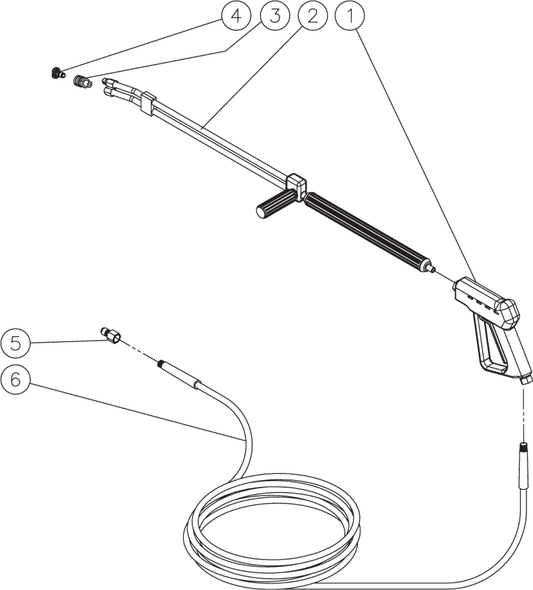 HG-3004-3460 (sn:15021778-15024154) Gun//Wand/Hose Assembly Parts By Mi-T-M