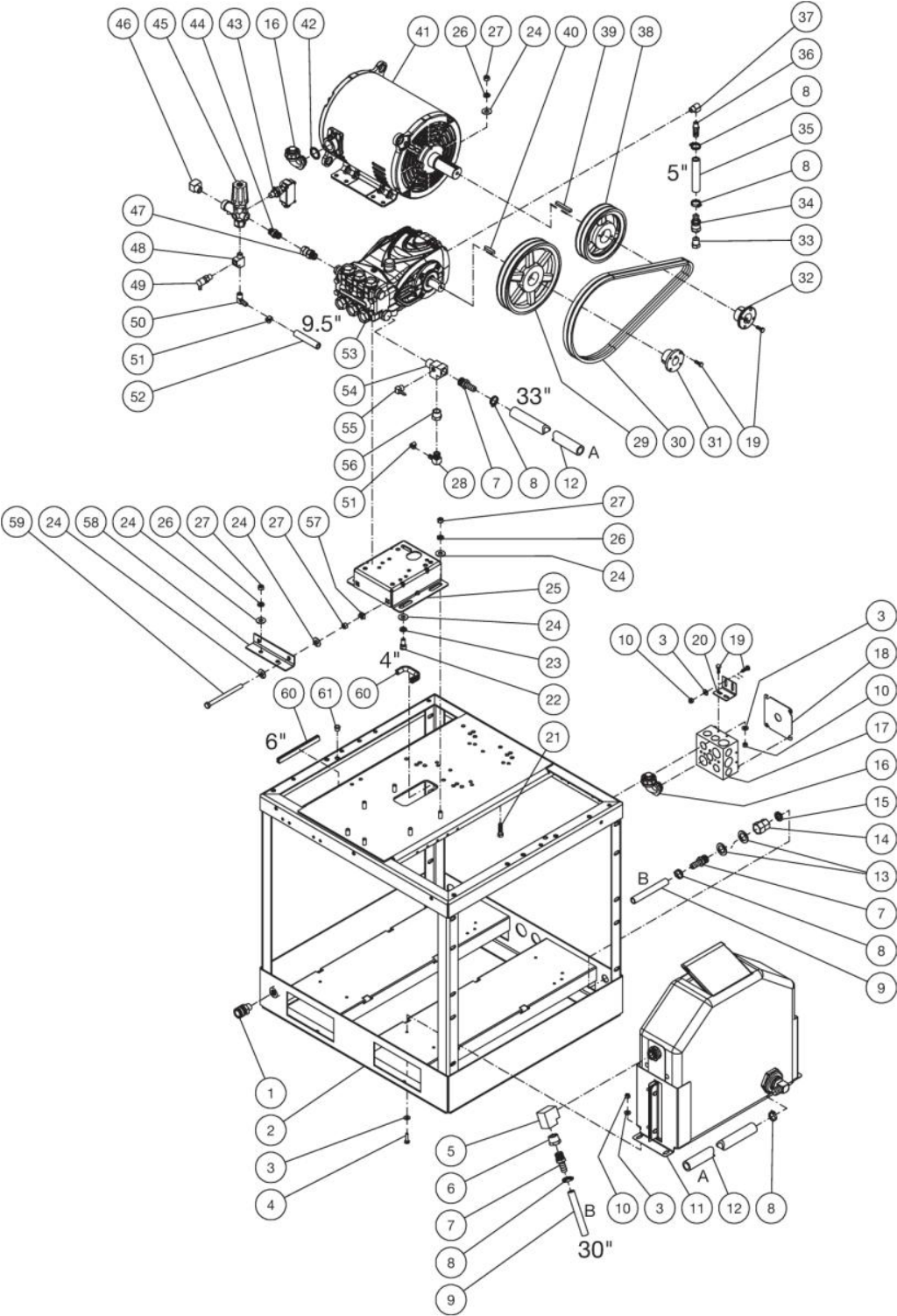 HG-3004-3460 (sn:15045001-99999999), HG-1805-1230 (sn:15045001-99999999), HG-2004-1208 (sn:15045001-99999999), HG-2004-3230 (sn:15045001-99999999), HG-2004-1230 (sn:15045001-99999999), HG-2004-3208 Motor Base Assembly Parts By Mi-T-M