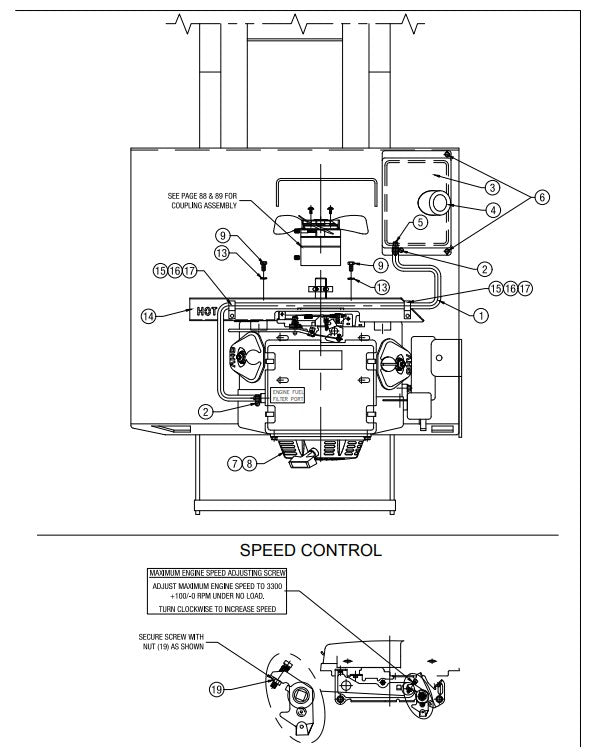 Electric Schematic for AR21 with 20HP Honda Engine with Electric Start Assembly Parts-  AR16 & AR21 By Allen Engineering