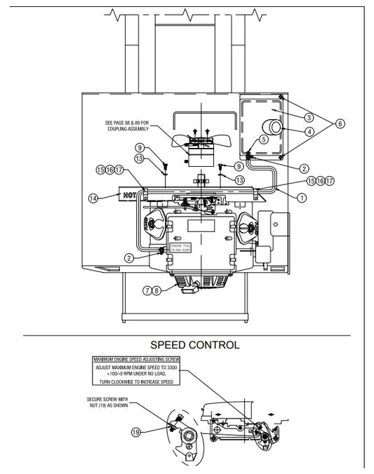 Electric Schematic for AR21 with 20HP Honda Engine with Electric Start Assembly Parts-  AR16 & AR21 By Allen Engineering