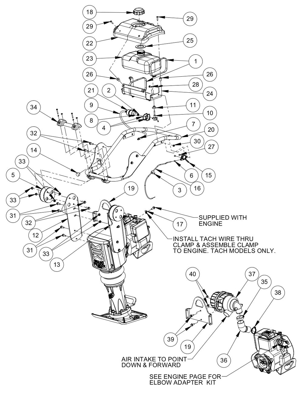 442 Handle Assembly Parts By MBW