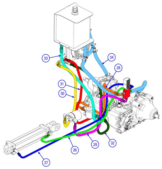 AT16 Hydraulic System Assembly Parts By Allen Engineering