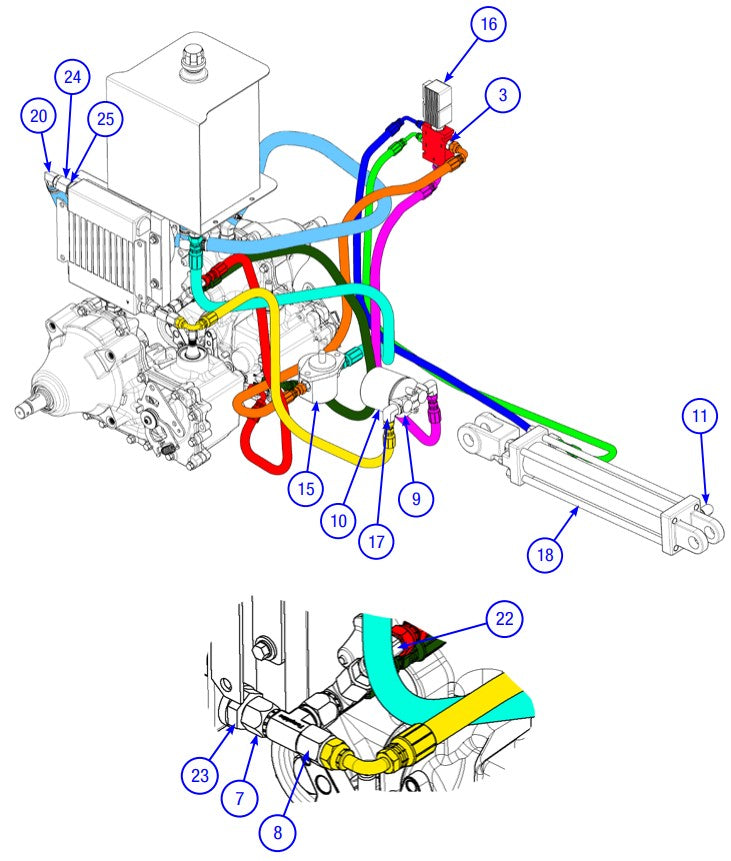 AT16 Hydraulic System Assembly Parts By Allen Engineering