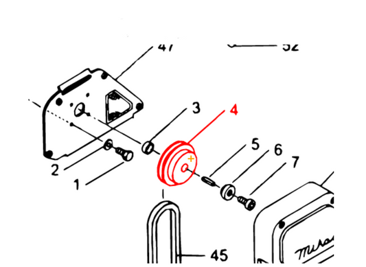 458337770 Clutch Assy. A1-124-20 for MVH150 D2 Reversible Plate Compactor by Multiquip Mikasa