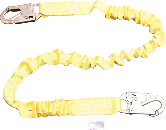 460AS 6' Tubular web lanyard with internal shock absorbing core.  Yellow by FrenchCreek Production