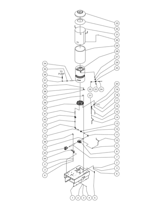 HLP-0703-0M10/HLP-1502-0M10 (sn:15011885-15014383) Gas Pipe/Heat Exchanger Assembly Parts by Mi-T-M