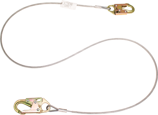 470 Wire rope lanyard, non energy-absorbing Yellow by FrenchCreek Production