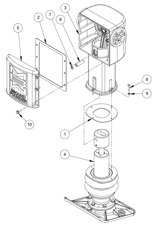 482 Gearbox and Lower Unit Assembly Parts By MBW