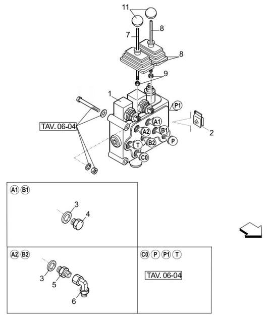 AT14F & AT14S Control Levers Illustration Parts By Allen Engineering