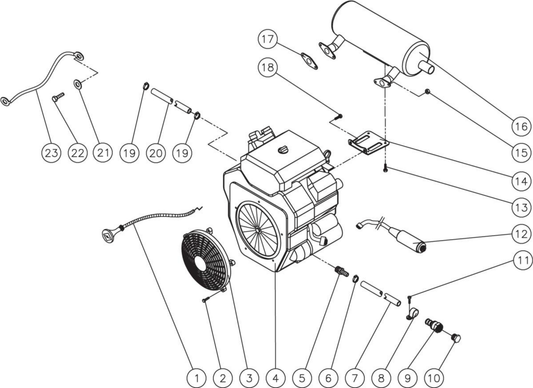 HS-3506-1MGK Engine Assembly Parts by Mi-T-M
