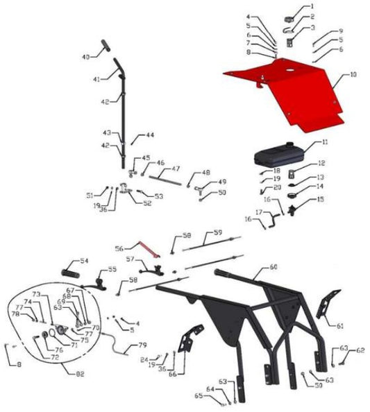 ATB4H Operation Unit Assembly Illustration Parts By Allen Engineering