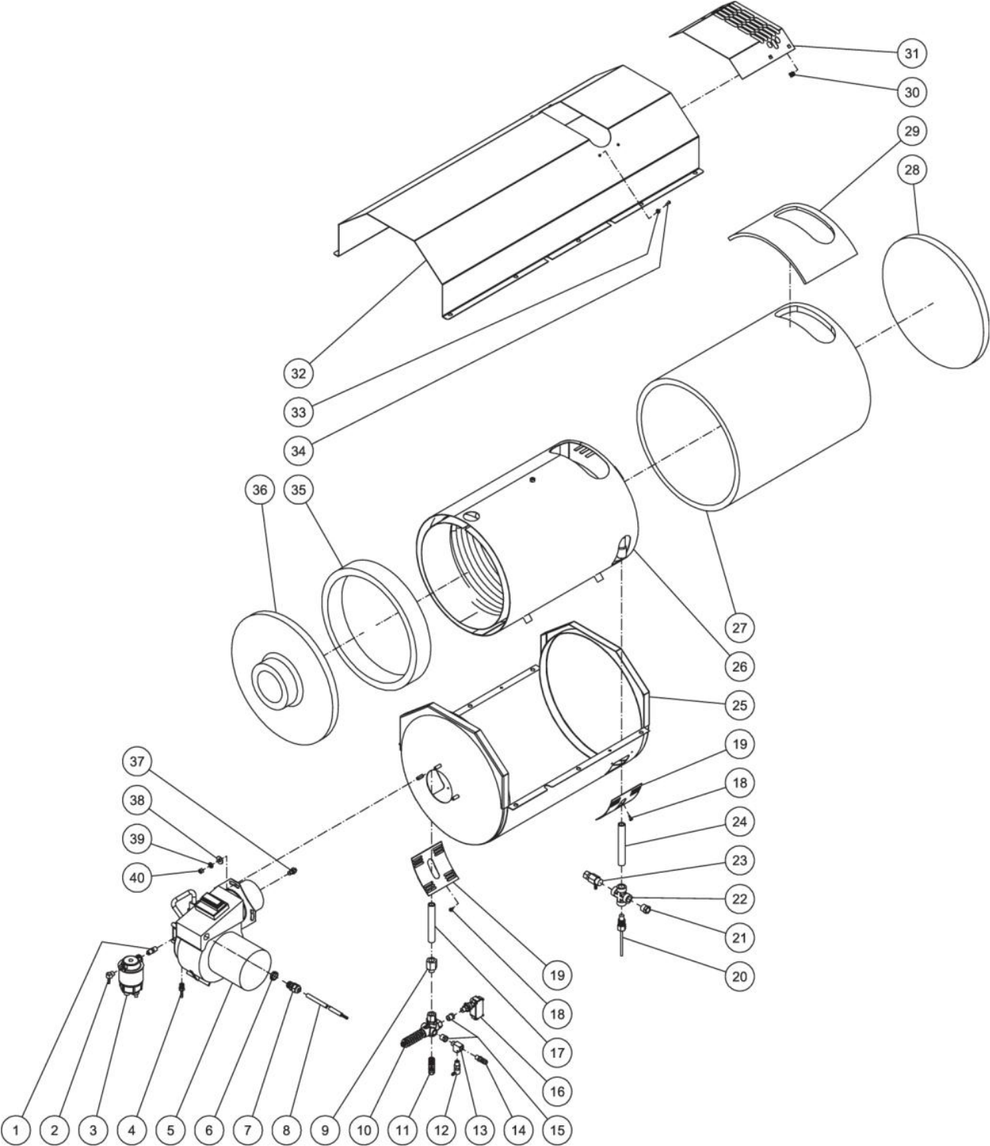 HS-4004-0MAV (sn:0-99999999) Heat Exchanger Assembly Parts by Mi-T-M