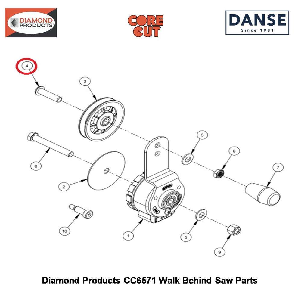 1/2-13X2" Button Head Scs 2900288 Fits Core Cut CC6571 Walk Behind Saw By Diamond Products