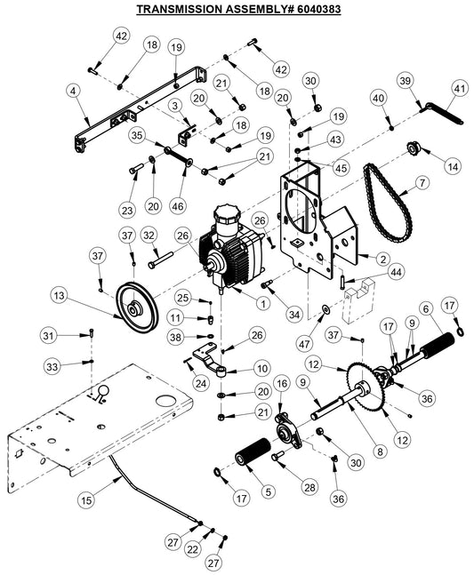 CC190PRO TRANSMISSION ASSEMBLY 