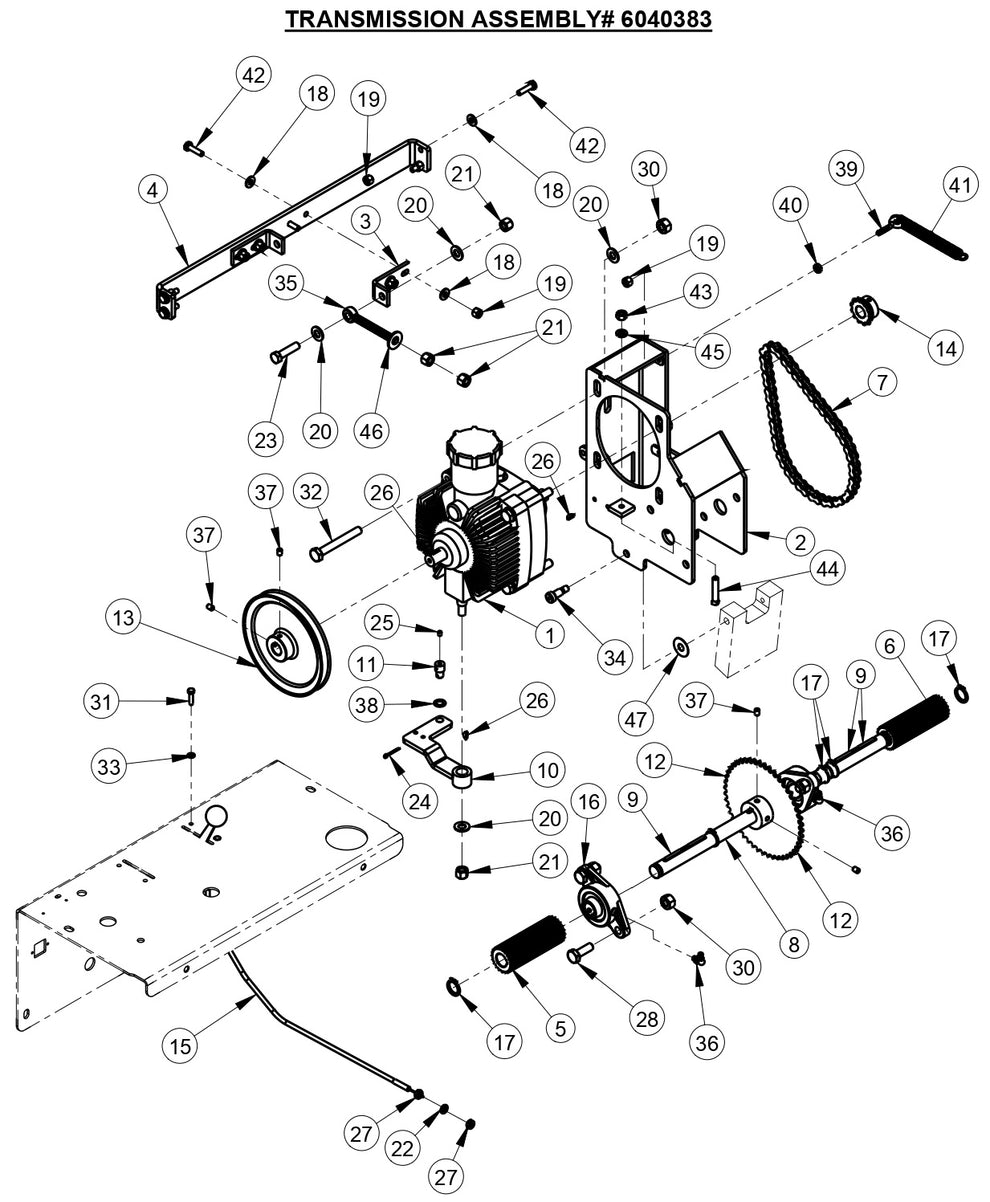 CC190PRO TRANSMISSION ASSEMBLY 