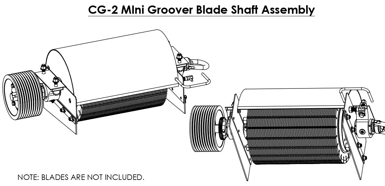 CG-2 (Diesel) MIni Groover Blade Shaft Assembly