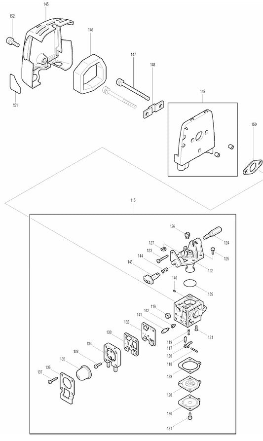 RBC2510 String Trimmers Assembly Part-4 by Makita
