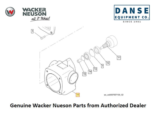 5000081076 Crank Case Complete fits BS45YA BS45Y Vibratory Rammers by Wacker Neuson