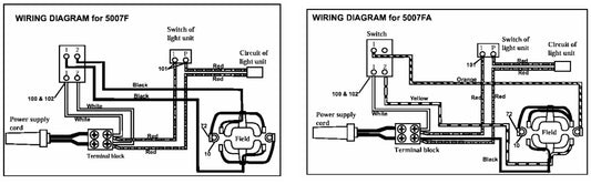 5007FA, 5007F Wiring Diagram Assembly Parts