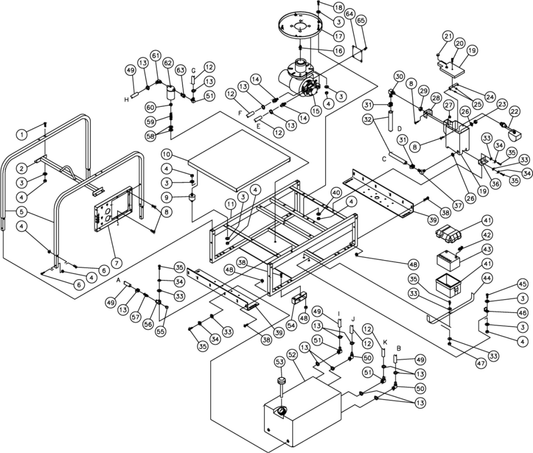 HS-3005-CMK0 Frame Assembly Parts by Mi-T-M