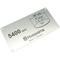 Label 14", Diam 1" 506284114 For Husqvarna K760