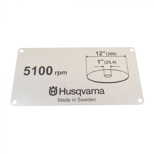 Label 12&quot; 506284104 For Husqvarna K760
