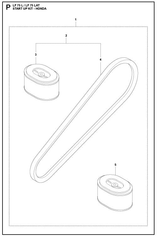 Start Up Kit-Honda Assembly Parts For LF 75 LAT By Husqvarna