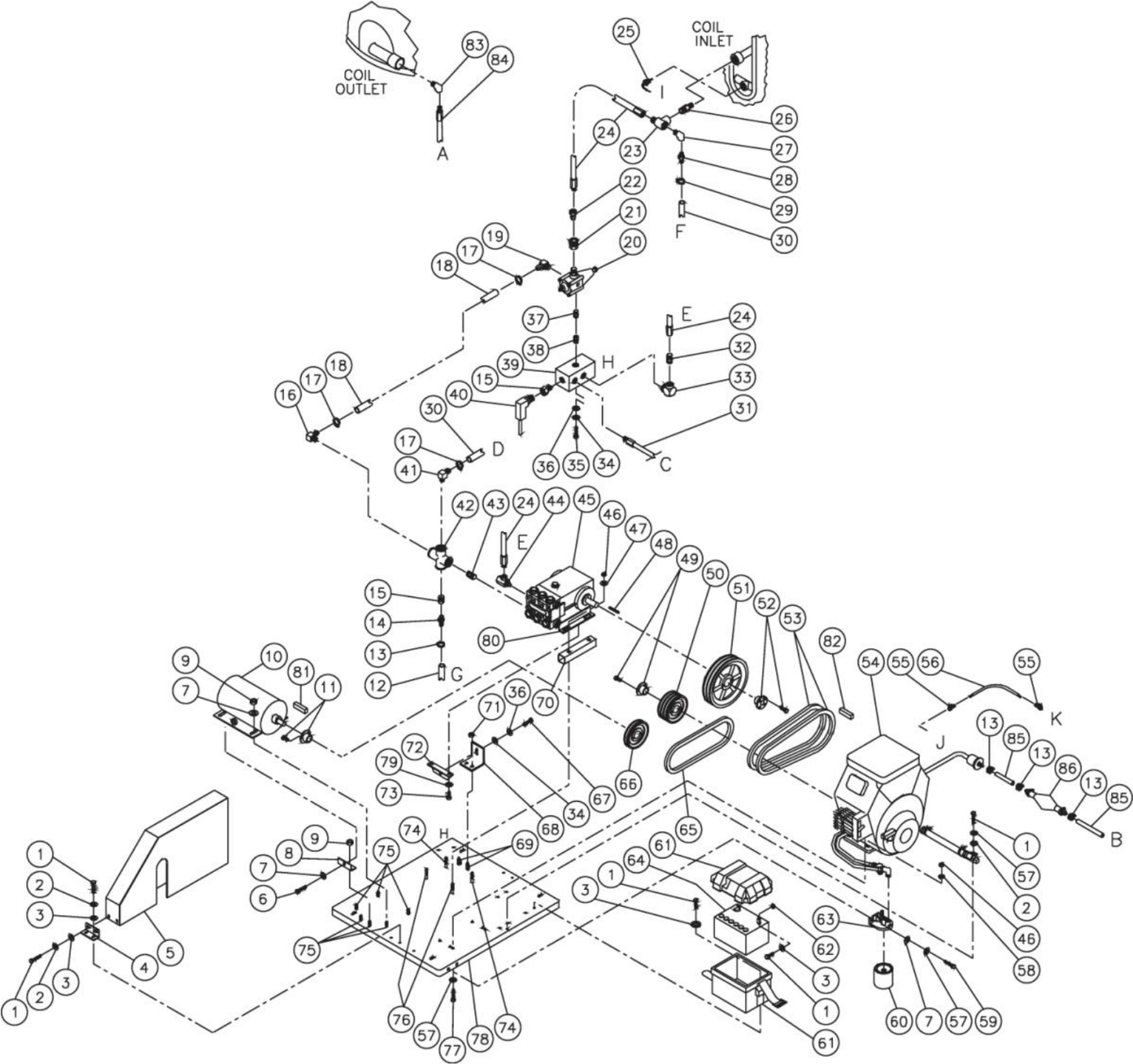 HS-3005-CMV2  Motor/Pump Assembly Parts by Mi-T-M