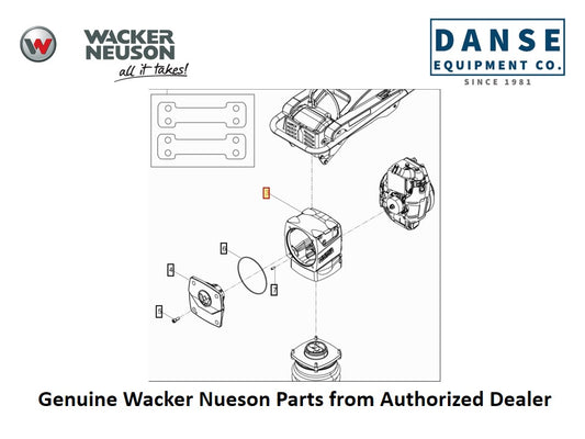 5100039953 Crankcase Cover fits BS70-2 11 Vibratory Rammers by Wacker Neuson