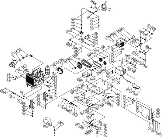 HS-3006-DMK0 Engine And Pump Assembly Parts By Mi-T-M