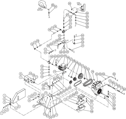 HS-3505-CMH1 (sn:0-99999999) Motor/Pump Assembly Parts by Mi-T-M