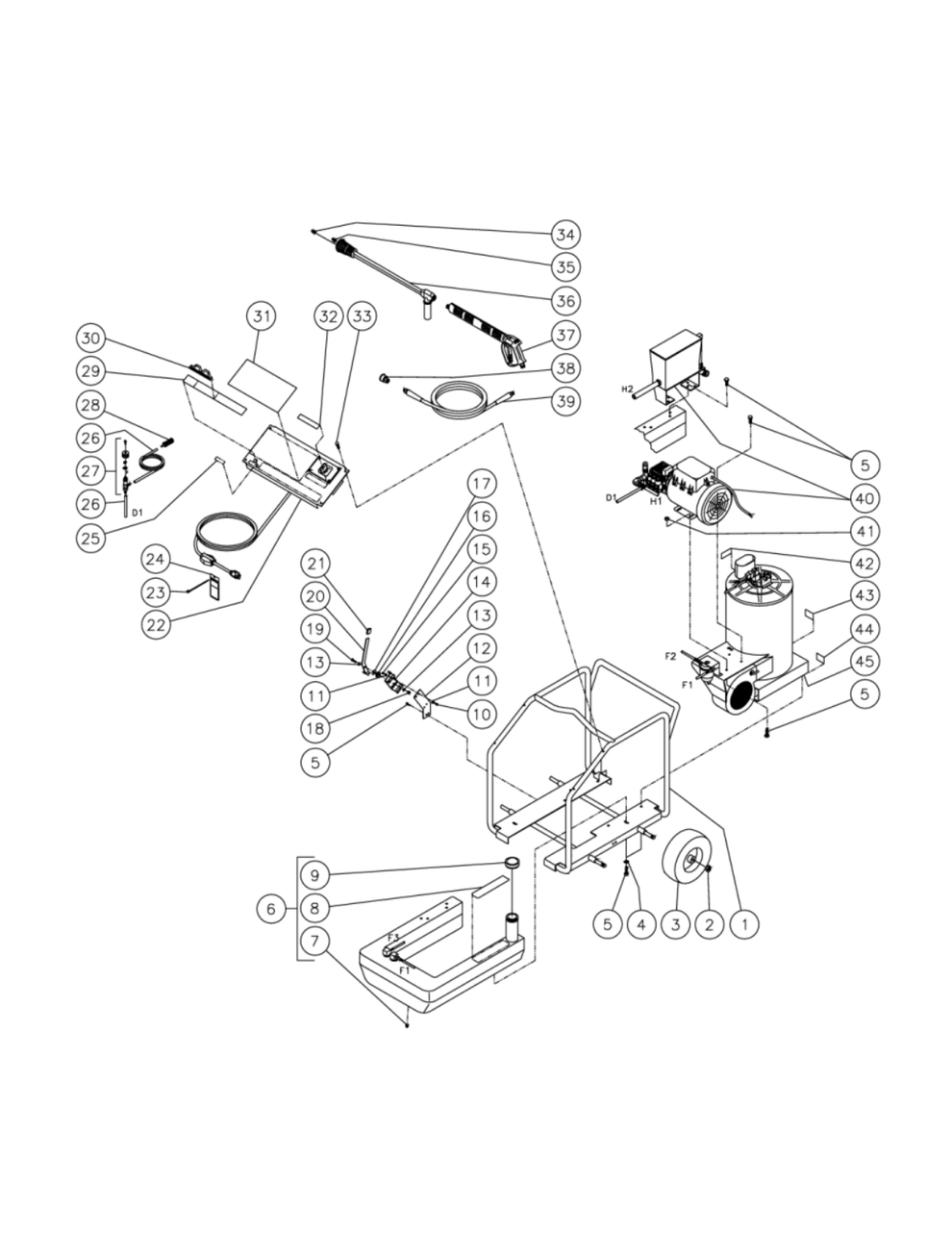 HSE-1002-0M10 (sn:15000000-15004675), (sn:15004676-15007891), HSE-1502-0M10 (sn:15000000-15006316), (sn:15006317-15007891), HSE-2003-0M10 (sn:15000000-15006268), (sn:15006269-15007891) Frame Assembly Parts by Mi-T-M