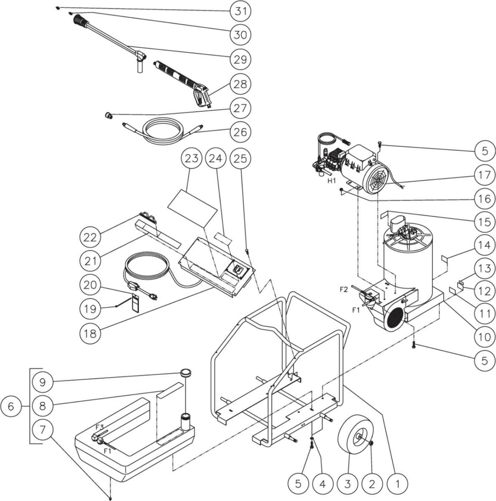 HSE-1002-0M11 Frame Assembly Parts by Mi-T-M