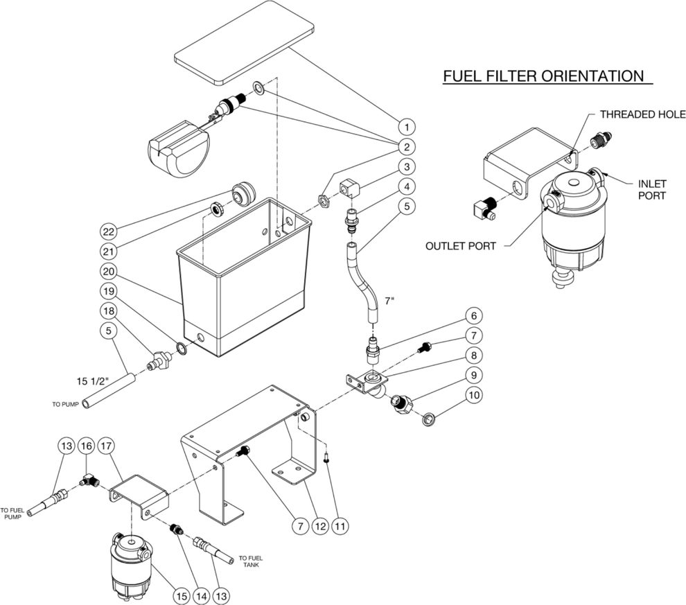 HSE-1002-0MG10, HSE-1502-0MG10 (sn:15143413-99999999)/ (sn:0-15143412), HSE-2003-0MG10 Float Tank Assembly Parts by Mi-T-M