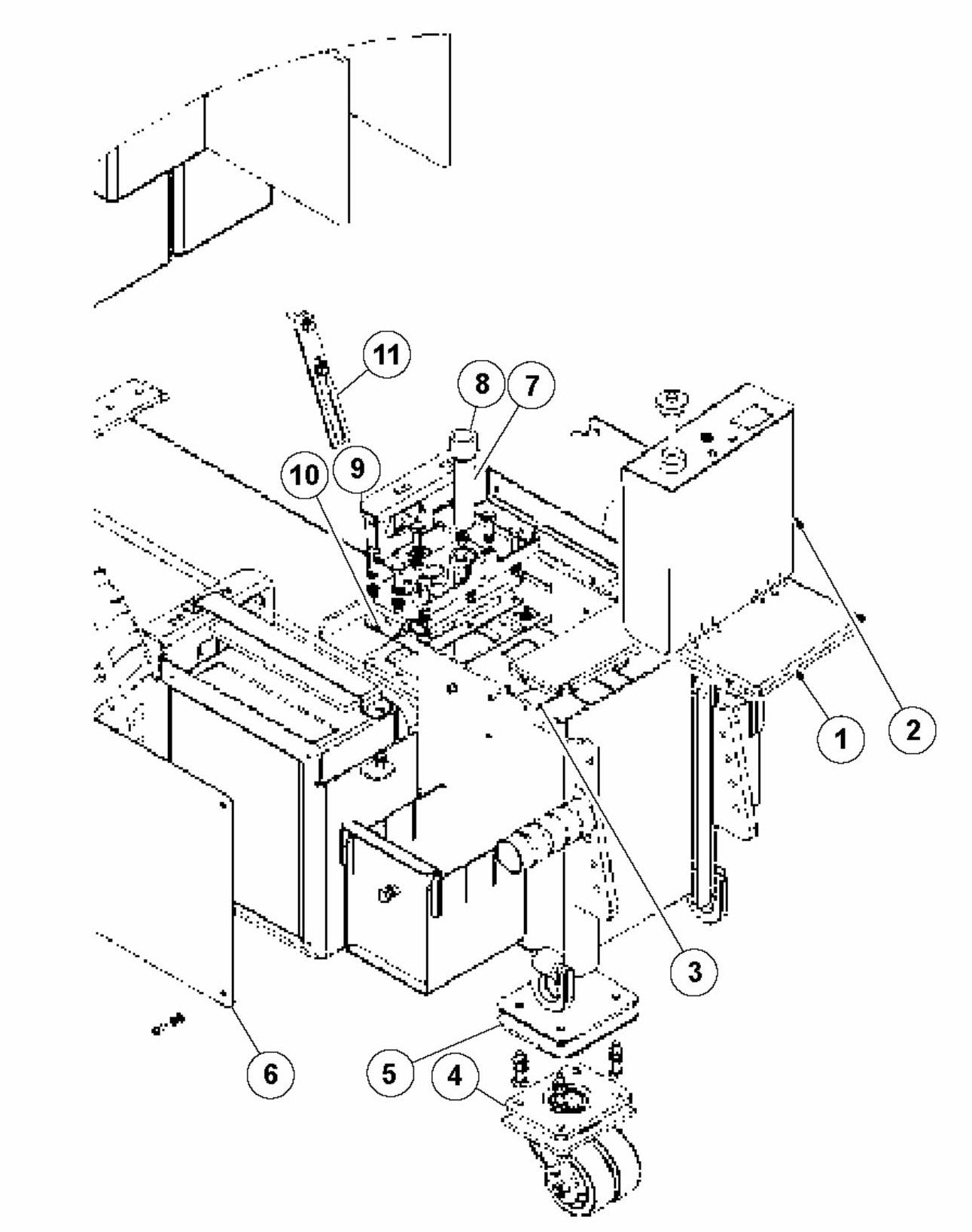 BMS 220P Chassis Assembly Parts By Husqvarna