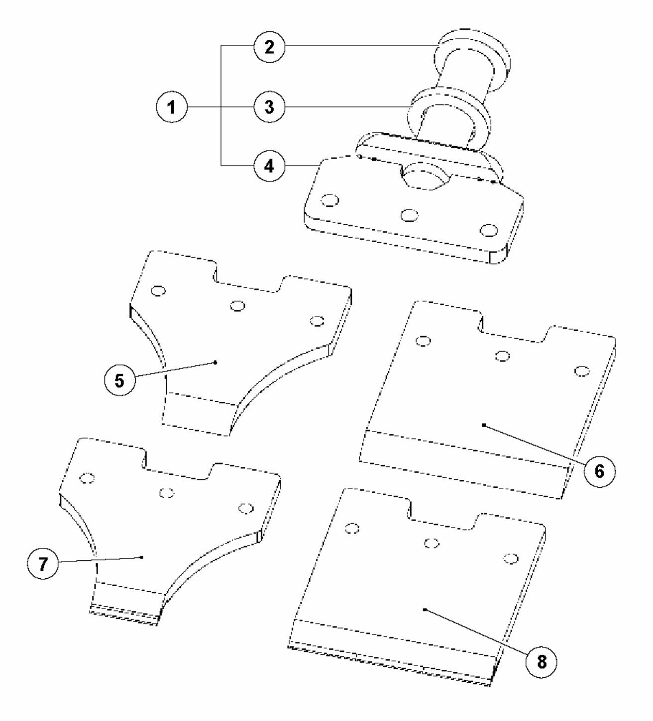 BMS 220P Chisels and Bucket Assembly Parts By Husqvarna