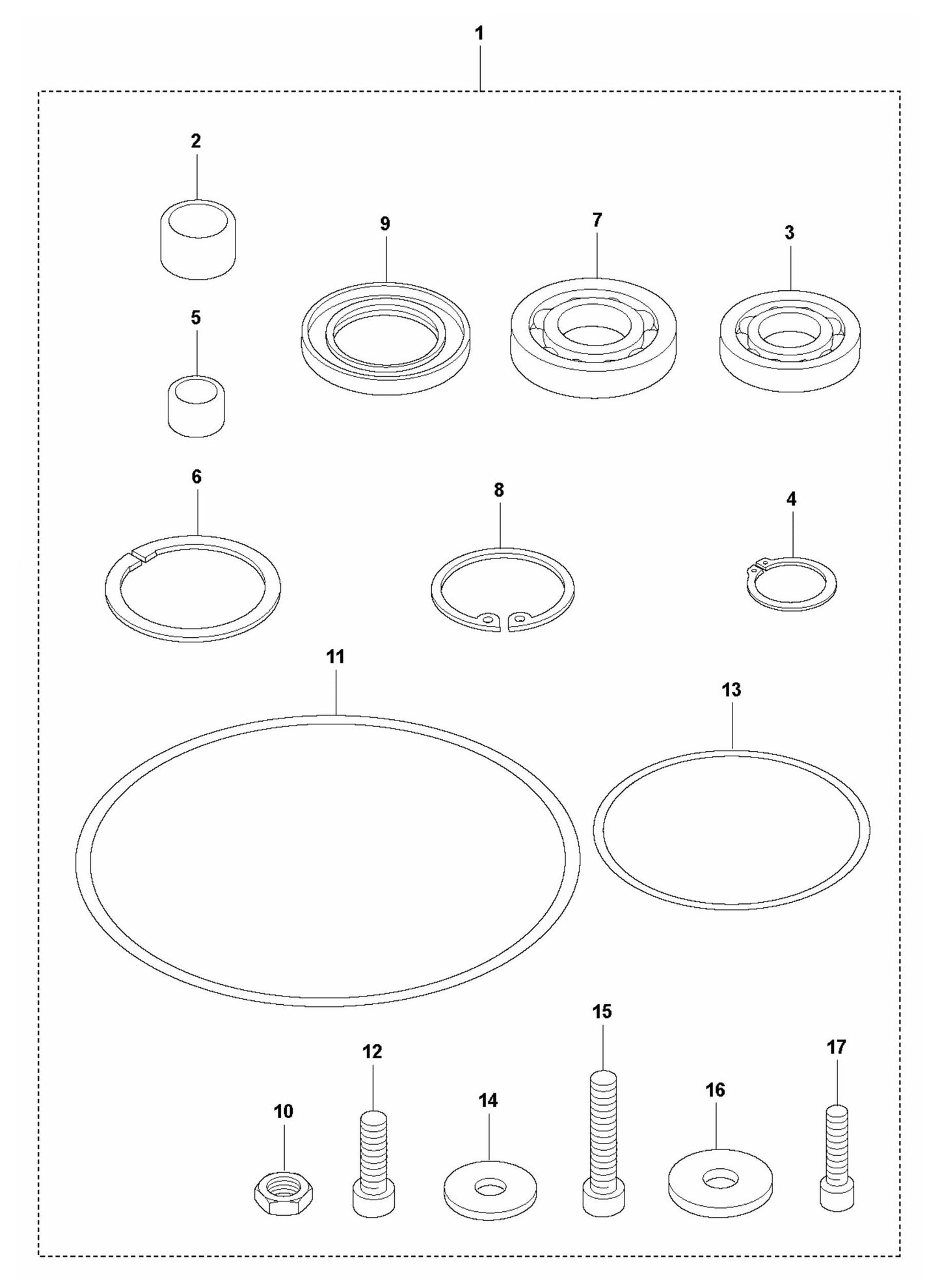 LT 5005 Transmission Repair Kit Assembly Parts by Husqvarna